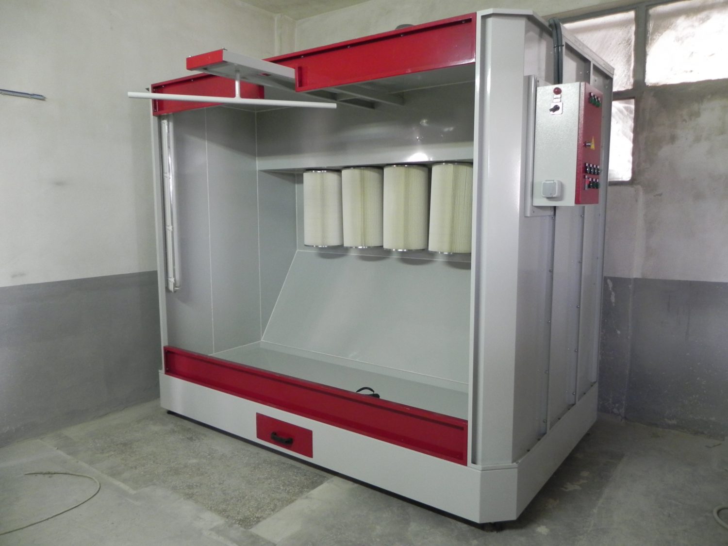 Powder Coating Booth with Filters